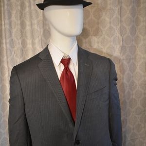 Joseph Abboud Collection Pinstripe Grey Blazer